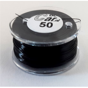 DC-Car Lakdraad zwart 50m