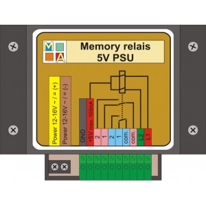 Geheugen relais met 5V voeding