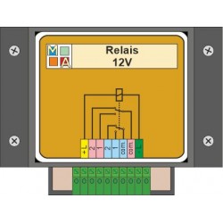 Relais 12V in behuizing