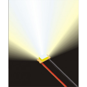 LED 0805 white wired