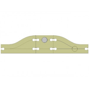 H0 Bus stop 52mm  (ST_B100_52)