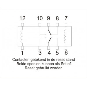 Geheugen relais 12Volt