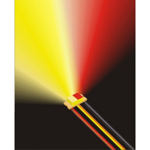Duo LED 0603 red/yellow wired